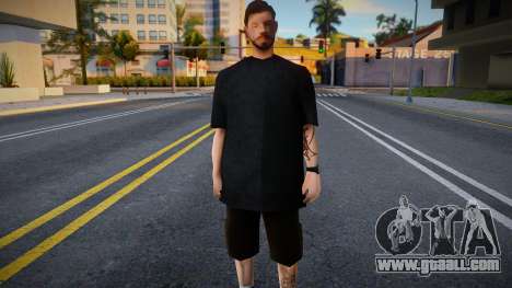 Bearded guy with tattoos for GTA San Andreas