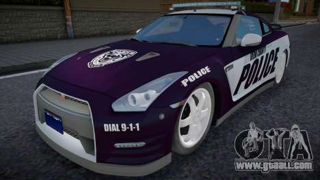 2012 Nissan GT-R R35 Black Edition Police v1.0 for GTA San Andreas