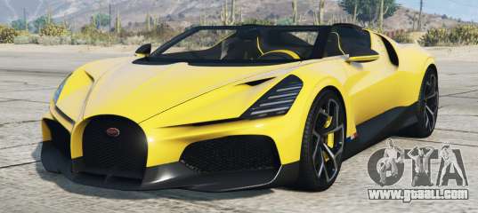 Bugatti W16 Mistral Banana Yellow [Replace] for GTA 5