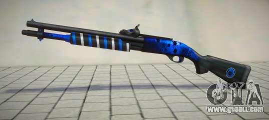 Blue Chromegun Toxic Dragon by sHePard for GTA San Andreas