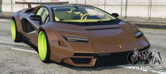 Lamborghini Countach LPI 800-4 Coffee [Add-On] for GTA 5