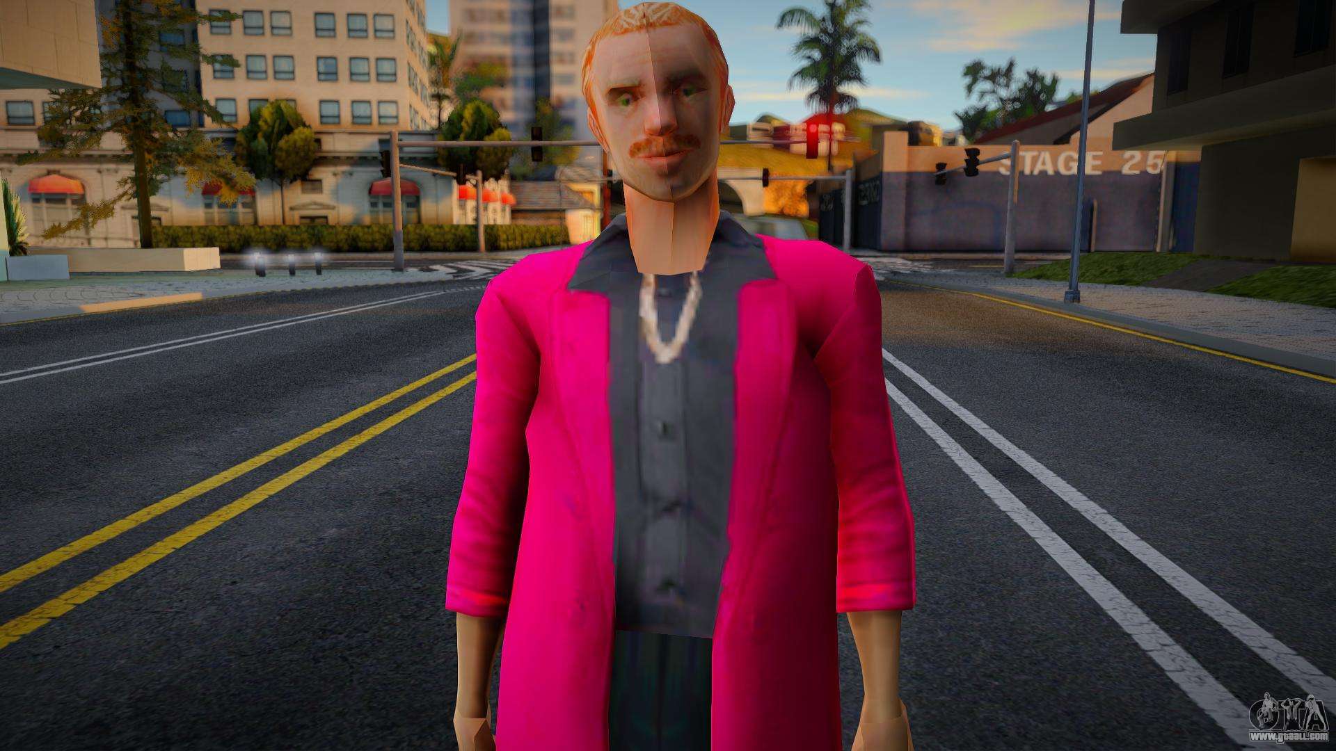 Andre in a red jacket for GTA San Andreas