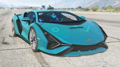 Lamborghini Sian Bondi Blue for GTA 5