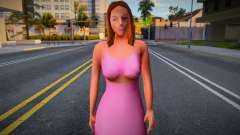 Girl in a pink dress for GTA San Andreas