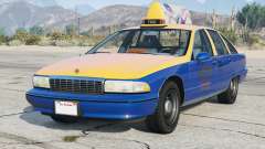 Chevrolet Caprice Taxi Congress Blue [Add-On] for GTA 5
