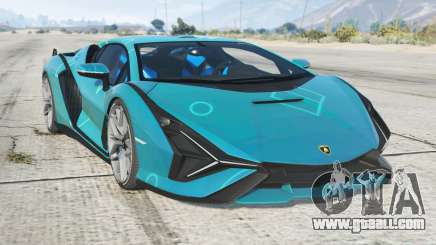 Lamborghini Sian Bondi Blue for GTA 5