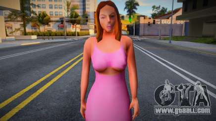 Girl in a pink dress for GTA San Andreas