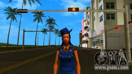 Texan Girl White for GTA Vice City