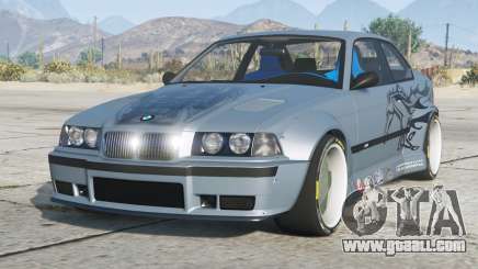 BMW M3 Rocket Bunny (E36) Bermuda Gray [Replace] for GTA 5