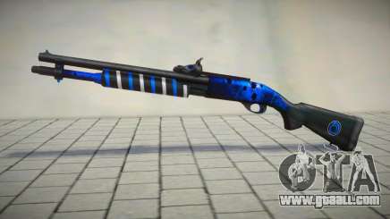 Blue Chromegun Toxic Dragon by sHePard for GTA San Andreas