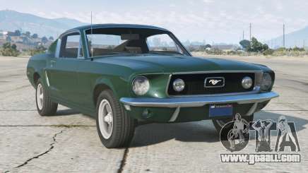 Ford Mustang Fastback 1968 Rich Black [Replace] for GTA 5