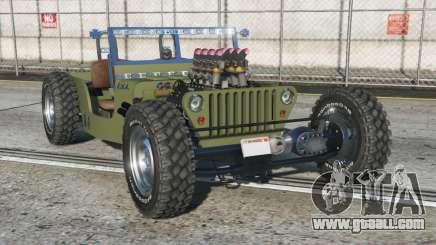 Willys Jeep Hot Rod Gold Fusion [Replace] for GTA 5