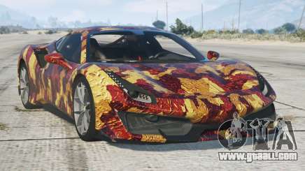 Ferrari 488 Pista Fire Bush for GTA 5