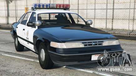 Ford Crown Victoria LSPD Rich Black [Replace] for GTA 5