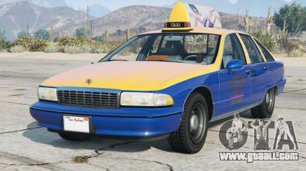 Chevrolet Caprice Taxi Congress Blue [Add-On] for GTA 5