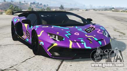 Lamborghini Aventador Grape for GTA 5