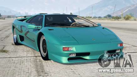 Lamborghini Diablo SV Dark Cyan [Add-On] for GTA 5