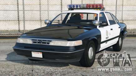 Ford Crown Victoria LSPD Eerie Black [Add-On] for GTA 5