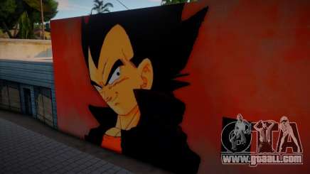 Mural of Vegeta DBZ 2008 for GTA San Andreas