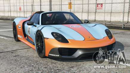 Porsche 918 Spyder Non Photo Blue [Add-On] for GTA 5