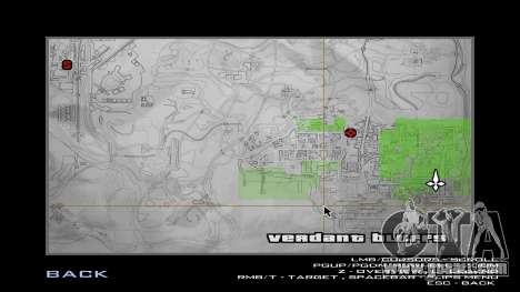 Paper map on radar for GTA San Andreas