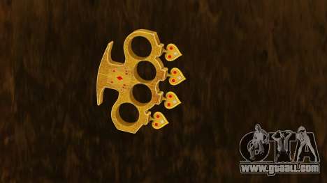 Brass knuckles Spades for GTA Vice City